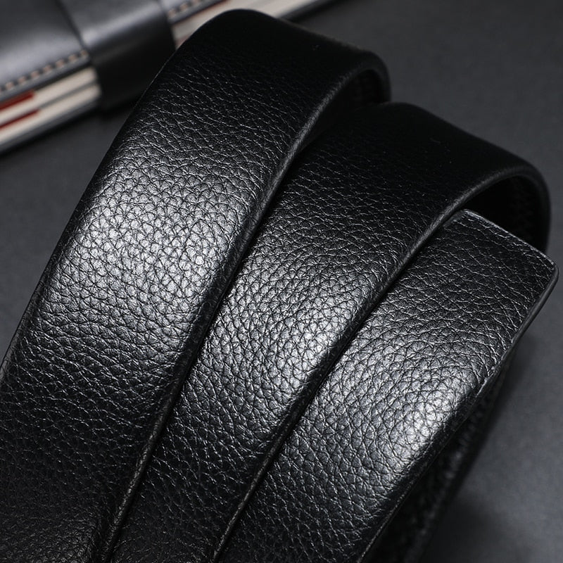 Men Luxury Brand Genuine Leather Automatic Belt