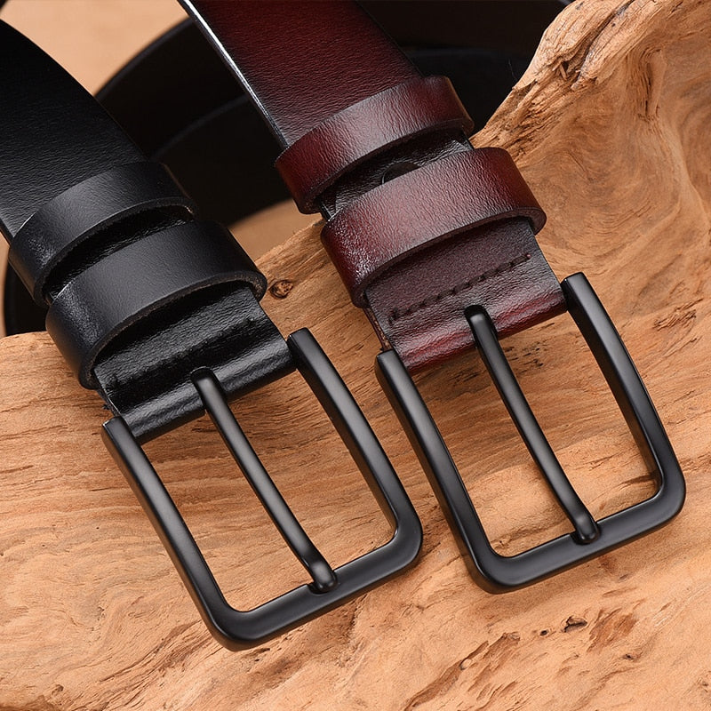 Leather luxury strap male belts