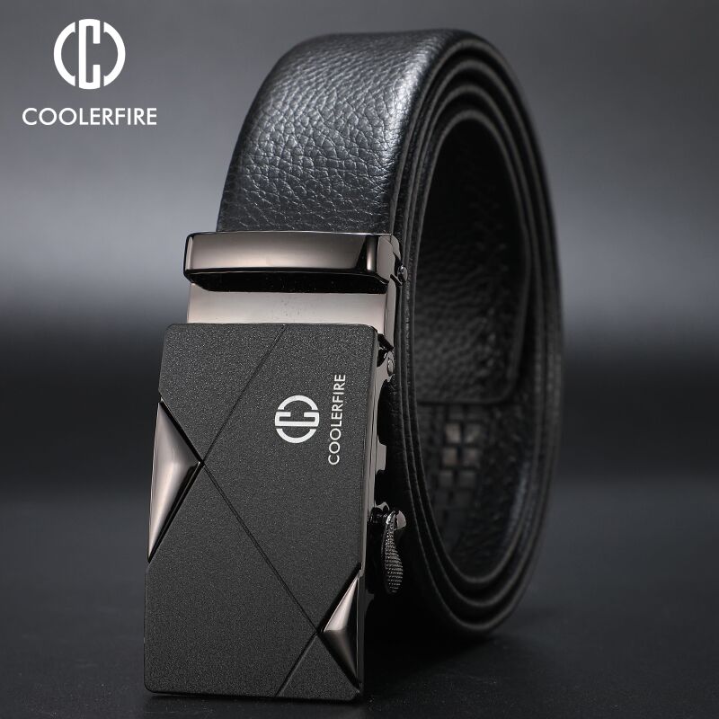 Men Luxury Brand Genuine Leather Automatic Belt