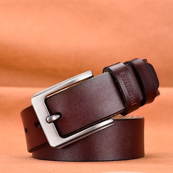 Male leather belt