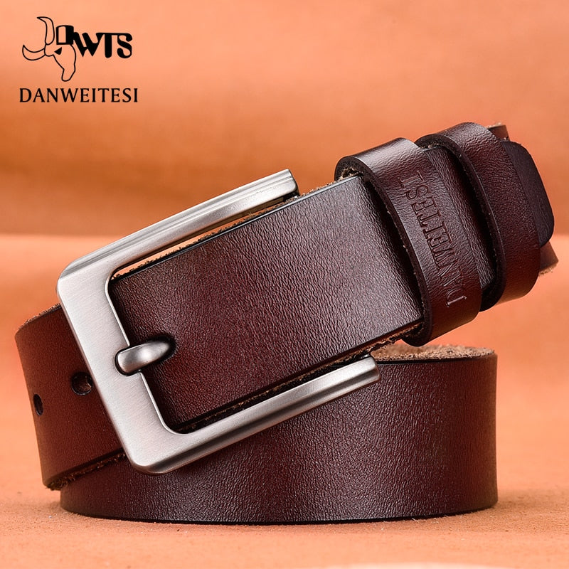 Male leather belt