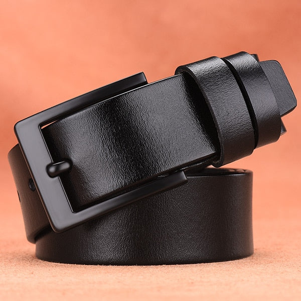 Leather luxury strap male belts