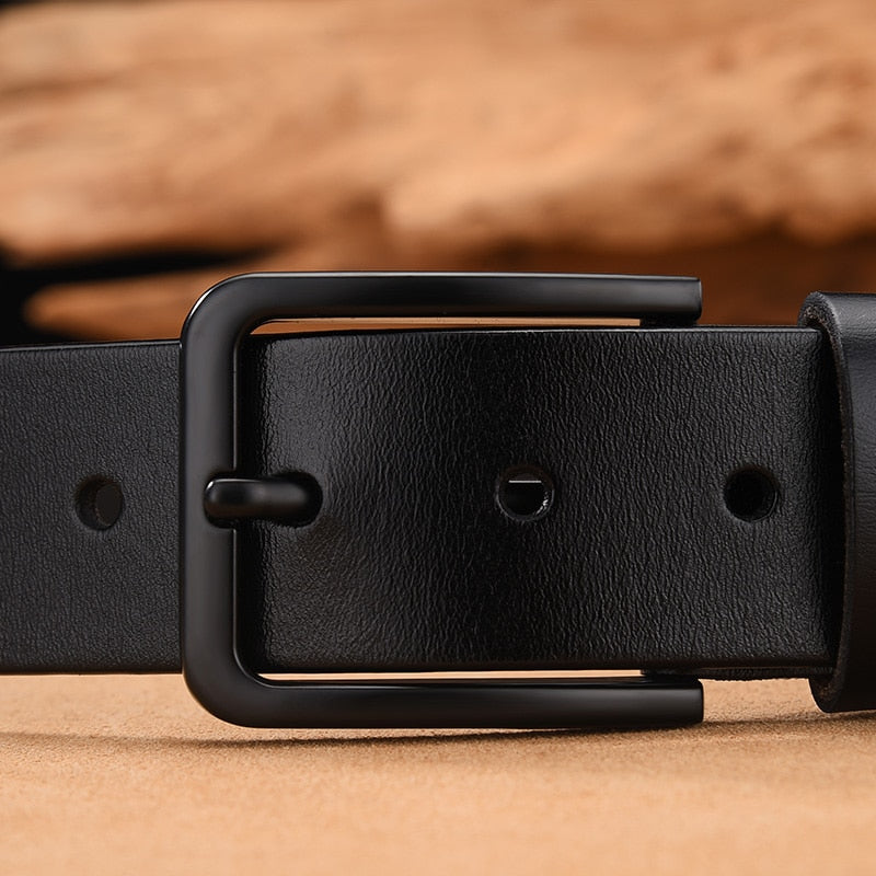 Leather luxury strap male belts