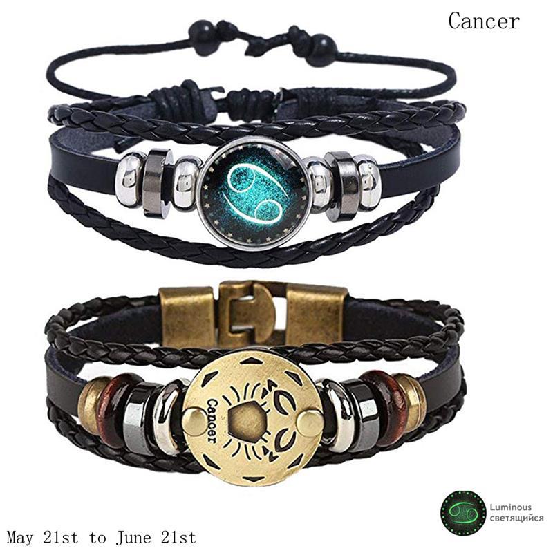 2pcs 12 Constellation Bracelet