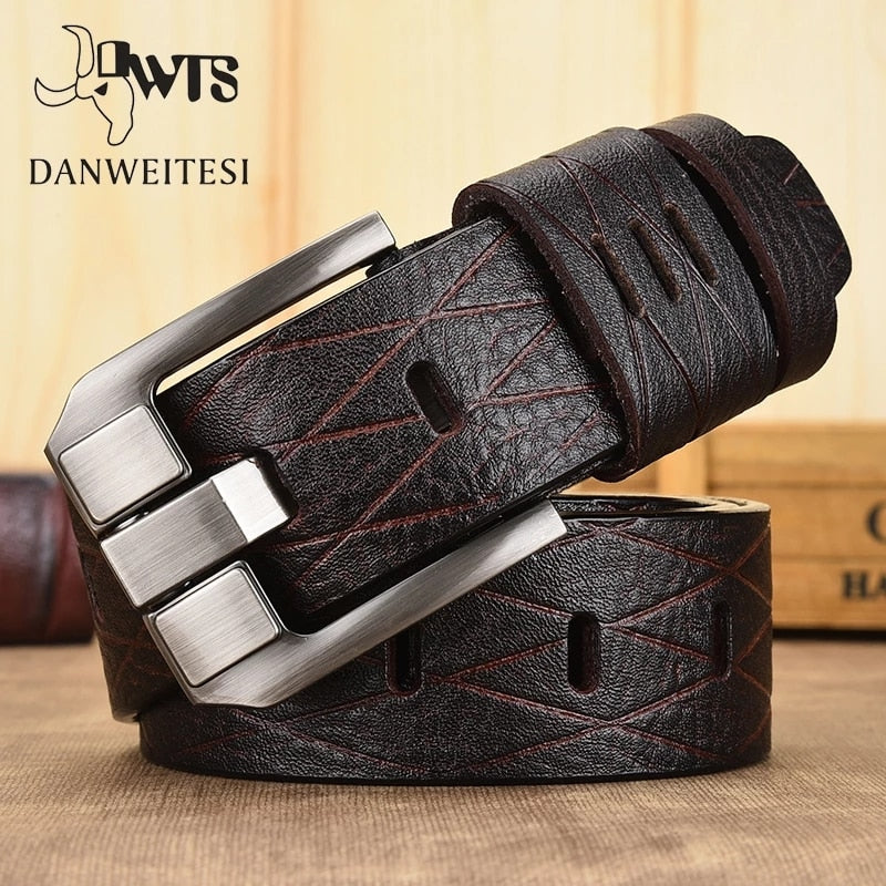 Male leather belt