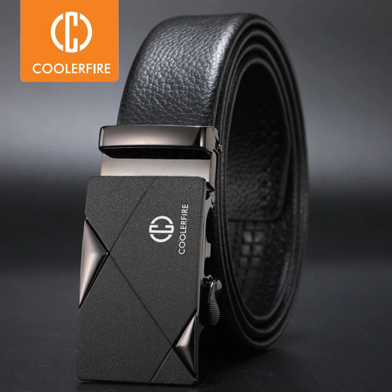 Men Luxury Brand Genuine Leather Automatic Belt