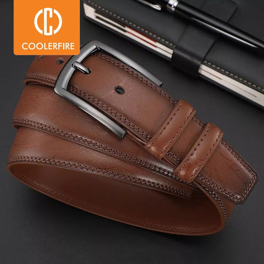 New Fashion Men&#39;s Genuine Leather Belts